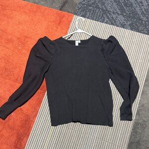 Elegant Black Women's Sweater  Top